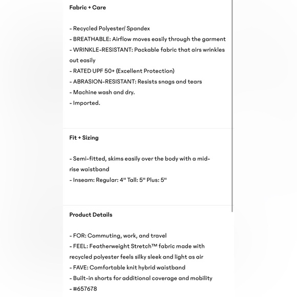 Athleta Brooklyn Mid Rise 16 Skort - Picture 7 of 7